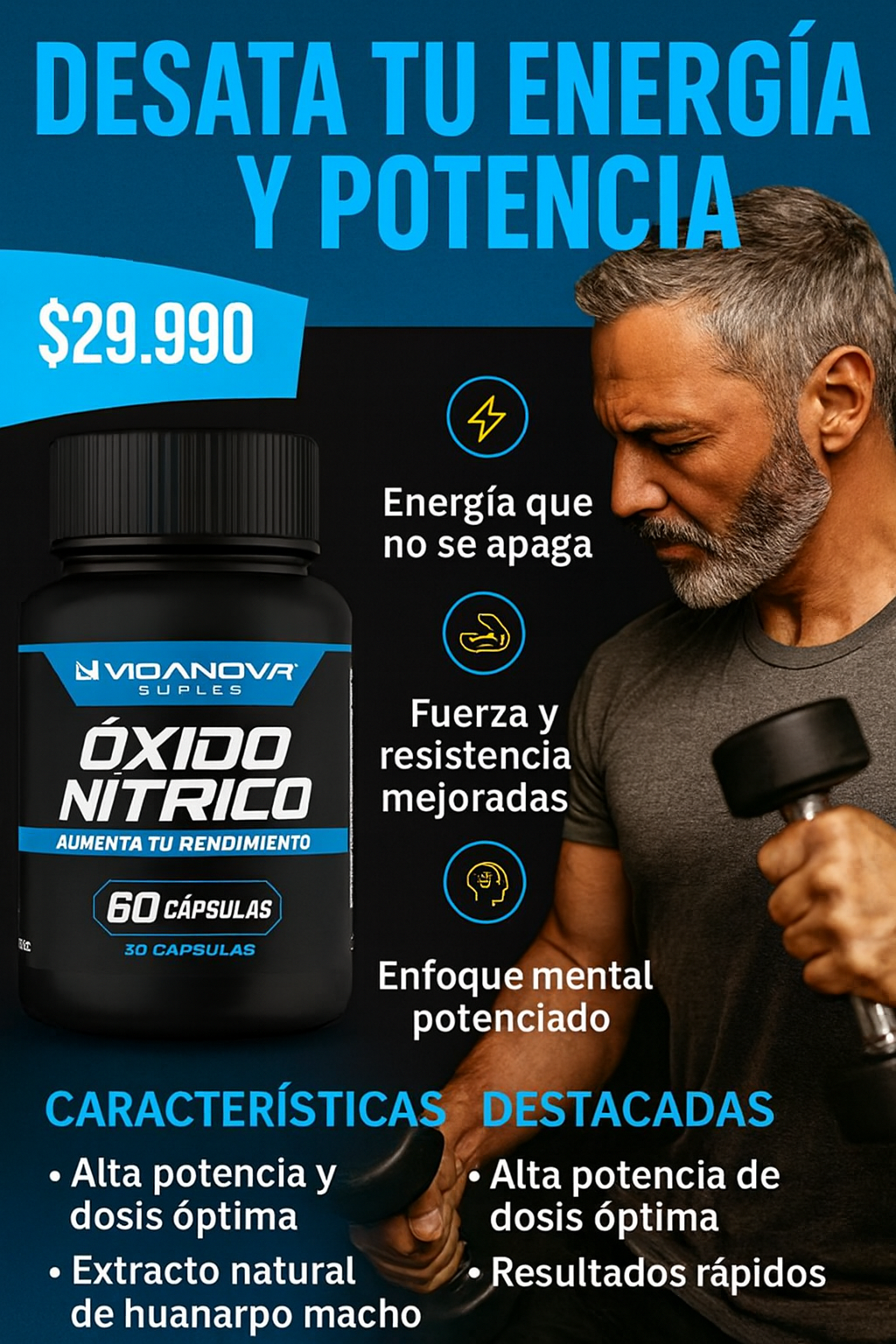 Óxido Nítrico | Energía y rendimiento ⚡
