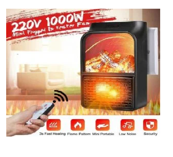Calefactor Flame Heater 1000W | Ventanas siempre claras ❄️